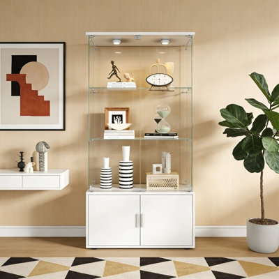 Armoire de rangement à quatre portes à double porte de style armoire
