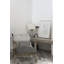 Espina Cowhide Geometric Area Rug in Gray