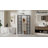 Double Sliding Corner Shower Door with 1/4" (6mm) Clear SGCC Tempered Glass, 36" D x 36" W x 72" H Corner Shower Enclosure, Sliding Shower Enclosure in Matte Black Framed Glass Finish