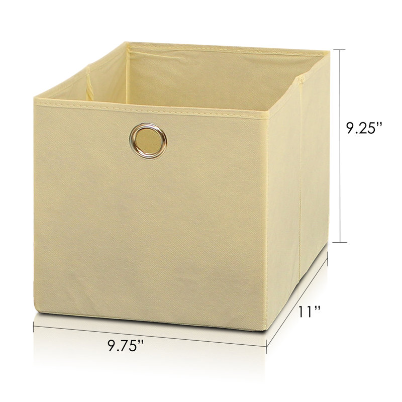 Rebrilliant Fabric Decorative Bin, Ivory
