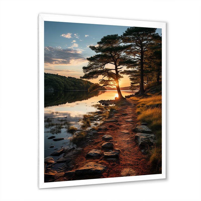 Bainbrudge Connecticut Landscape V - impression, H 44 po x l 34 po x P 1,5 po, Cadre photo blanc