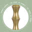  Lampe de table décorative inspirée du bambou - base bohémienne en métal et pierre de 26 po avec abat-jour conique