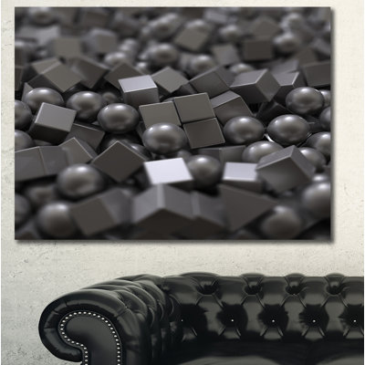 " Balls And Cubes 3D Design "