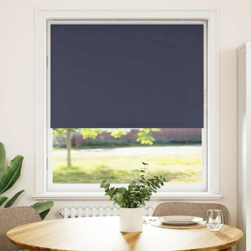 Roller Blind Blackout Fabric Polyester, Marine, 110cm W x 130cm L