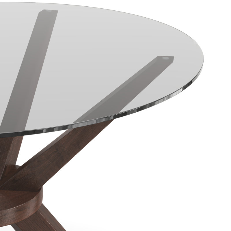 Bixie 48'' Round Dining Table, Medium Walnut