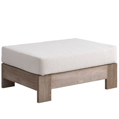 Saratoga Outdoor Teak Ottoman