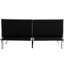 Lit futon de couleur grise, structure en bois et pieds en acier inoxydable, canapé Choice en gris et chic polyvalent