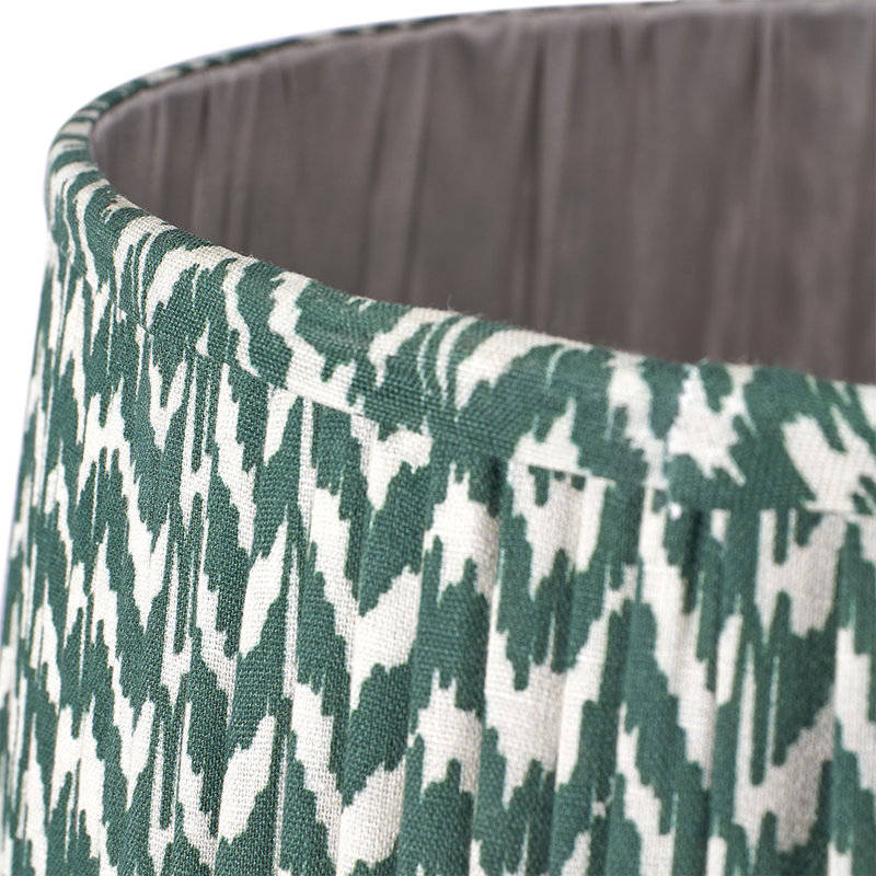 Mio Cotton Empire Lamp Shade ( Uno ), Forest Green, 19cm H x 30cm W x 30cm D