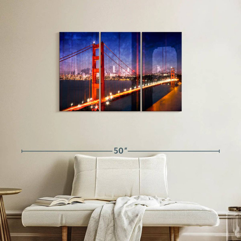 Lilie Golden Gate Bridge Composing, 24" H x 38" W