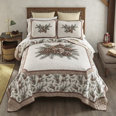 Ensemble de courtepointe pour lit simple 2 pièces Donna