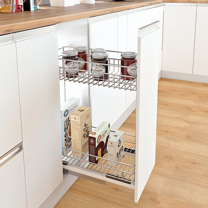 Greylynn Steel Blind Corner Cabinet Organizer