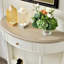 Console en bois massif de style crème