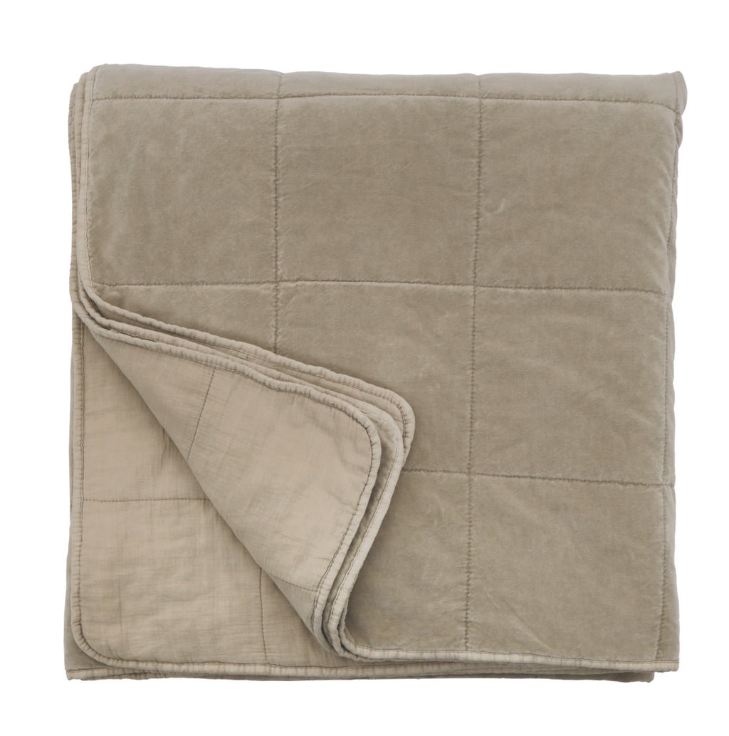 Amsterdam Cotton Coverlet Set, Twin Coverlet/Bedspread, Taupe