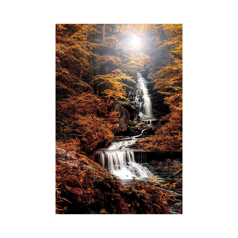 «Falling Waters» par David Gardiner - Toile tendue avec châssis sur toile tendue, H 12 po x l 8 po x P 0,75 po
