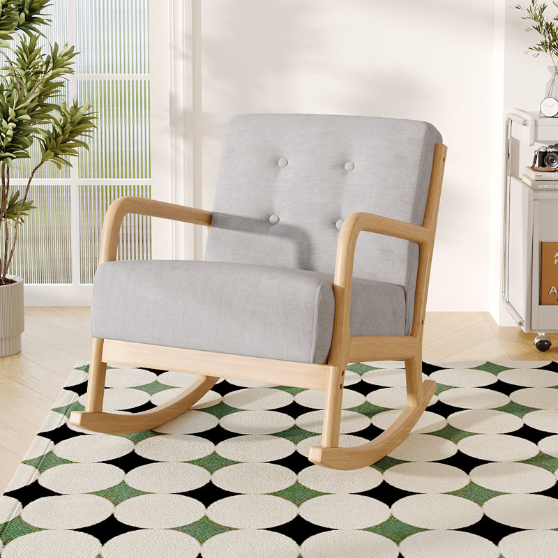 Linen Rocking Chair