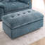Double canapé inclinable avec port de charge USB et repose-pieds de rangement-180296367