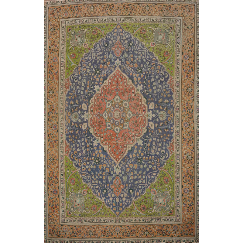Tapis traditionnel bleu 8 x 11