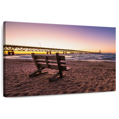 Gillard Mackinac Bridge Beach