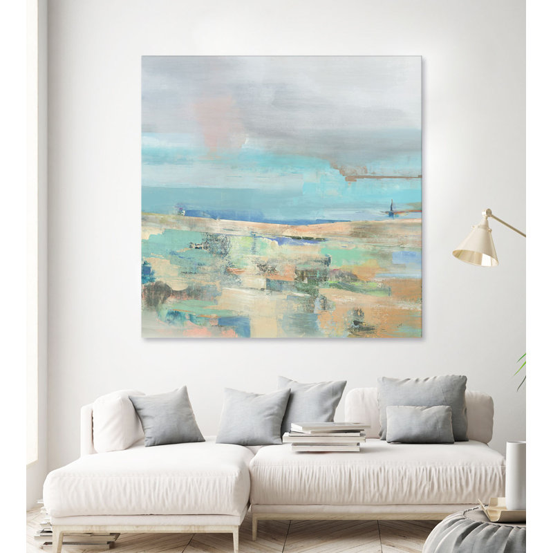«Low Tide I» par Nancy Ngo, reproduction d'art sur toile tendue, H 72 po x l 72 po x P 1,5 po