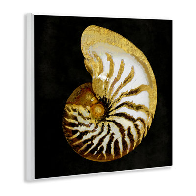 Art mural en spirale à motif de coquillages par Caroline Kelly
