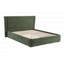 Lit moderne en chenille vert foncé (aucun outil requis pour l'assemblage)-129280043