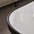 Simple oval microcrystalline stone coffee table