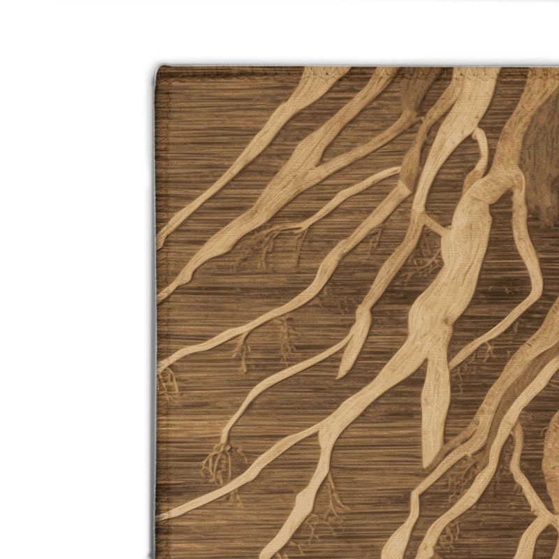 Tapis d'intérieur et d'extérieur brun Nature, Rectangulaire 2 pi x 3 pi