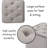 BirdRock Home 14" x 17.5” Square Tufted Velvet Ottoman Foot Stool, Gray