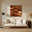 Abstract Landscape 5 Brown Metal Wall Art-2062260002