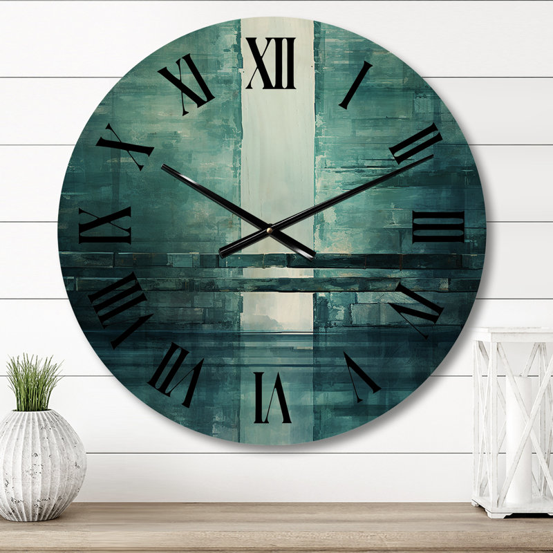 Horloge murale en bois massif Sulema, Petit