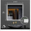 36*36in LED Bathroom Mirror with Anti-Explosion Glass, Rust-Resistant, and Tri-Colour Changing, Ideal for All Decors
