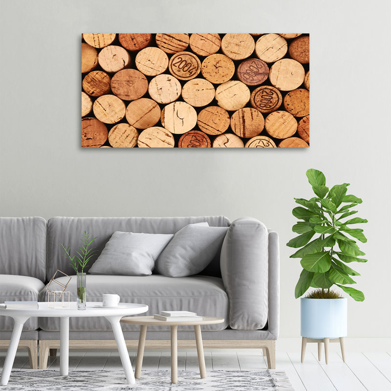 Corks Of Wine - No Frame Print on Canvas