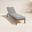 Venice Outdoor Teak Chaise Lounge-519627965