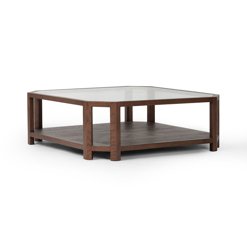JENZEN Glass Top Single Coffee Table
