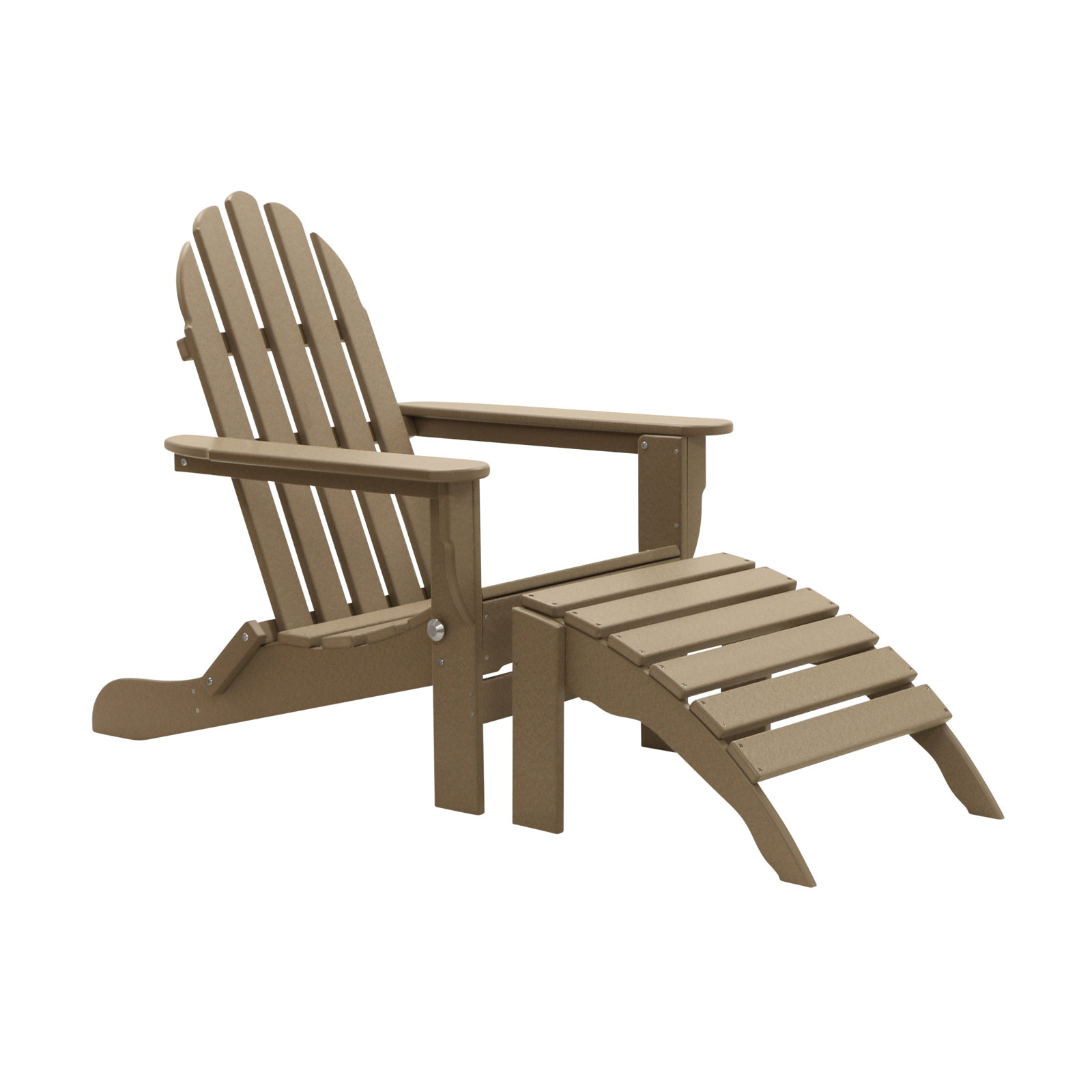 Leighton Adirondack Chair, Weathered Wood