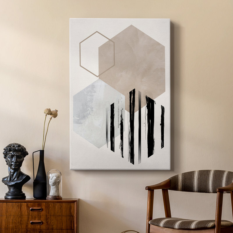 Affichage hexagonal I - galerie sur mesure, H 60 po x l 40 po