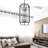 12 - Light Dimmable Lantern Square / Rectangle Chandelier-993992476