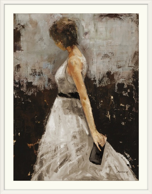 Akyla «Contemplation» par Julianne Marcoux, reproduction d'art, Cadre blanc, H 24 po x l 20 po x P 1 po