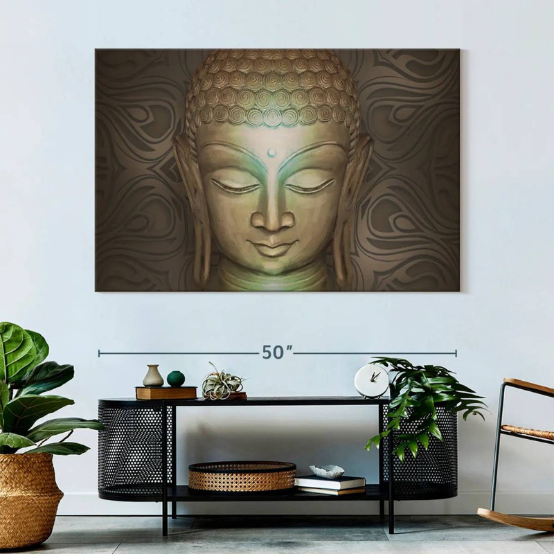 Leisha Beige Buddha, 34" H x 51" W