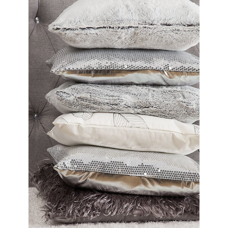 Pratt Square Cushion, Silver