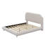 Lit plateforme en tissu d'ameublement Teddy