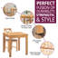 2 - Person Solid Oak Dining Set-91486986