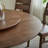 American style vintage solid wood dining table.-110081349