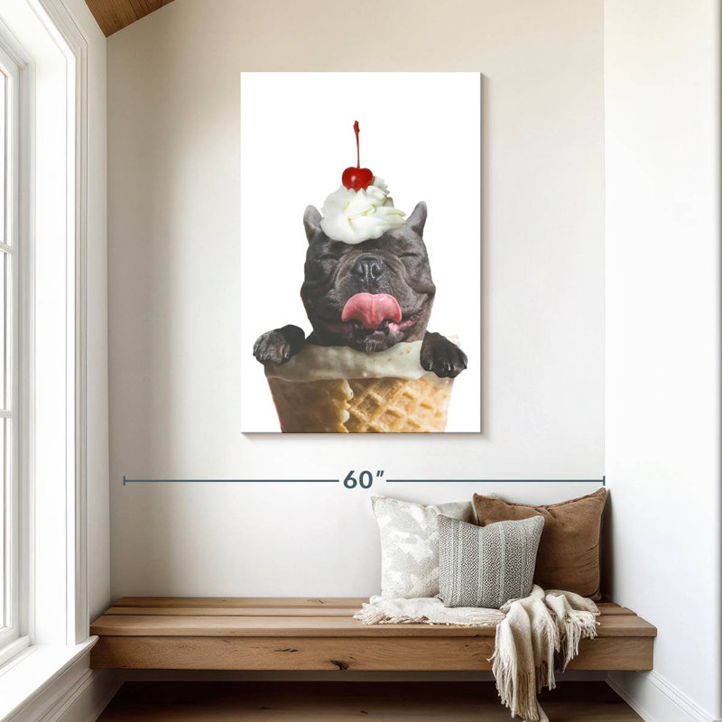 Brampt Ice Cream Dog, 45" H x 30" W