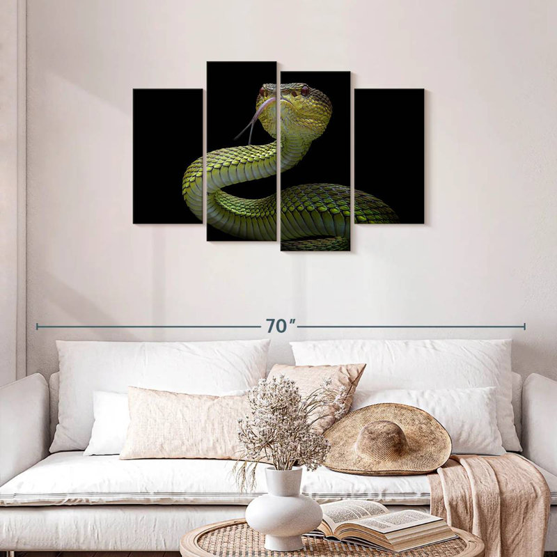 Brampt Venomous Viper, 27" H x 43" W