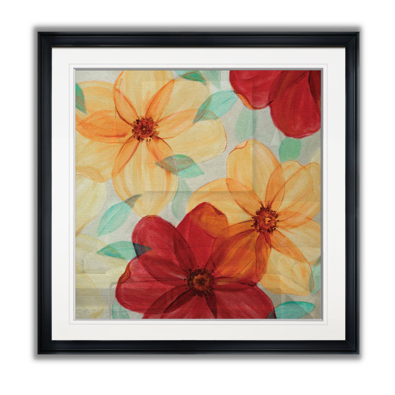 « flash of spring ii », peinture, H 26,5 po x l 26,5 po x P 1,5 po