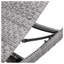 Crete Grey Polyethylene Rattan Chaise Lounge