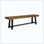 Ensemble de 2 bancs d'extérieur pour terrasse
