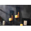 Porte-bougie mural en bois