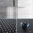 Matte Black, 10 Inch Square, Ceiling Mount, Dual Shower Head System, - Scald Feature, Rainfall Spray Pattern, Handheld Head, Balanced Valve, Easy To Clean Nozzle,-127676704